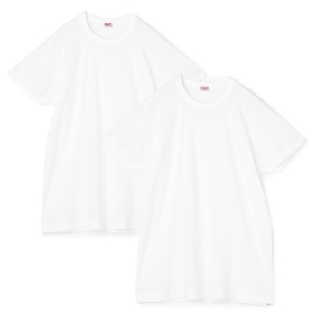 ＢＶＤゴールド　紳士　接触冷感　綿１００％　メッシュ半袖丸首Ｔシャツ　２枚組