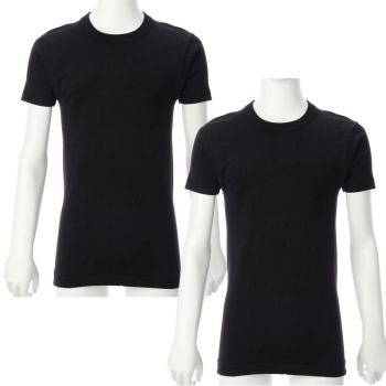 BVDゴールド 半袖丸首Tシャツ 2枚組(M ブラック): ヘルス