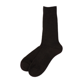 セブンプレミアムライフスタイル　ボディヒーター　暖かウール入り　リブクルー丈ソックス