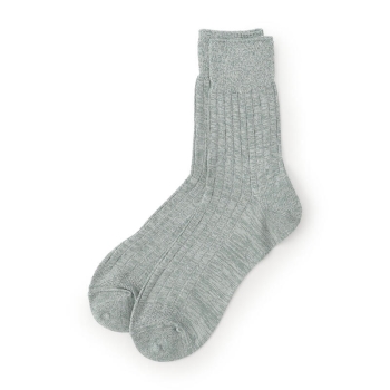 ボディクーラー　冷感クール　ビジネスソックス　リブハーフ丈