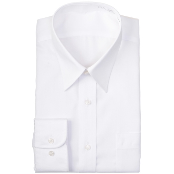 サスビズ　超形態安定シャツプラス　白レギュラー（レギュラーシルエット）