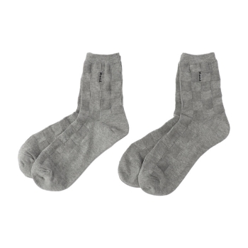 Ｋｅｎｔ　ブロックリンクス柄　ハーフ丈ソックス　２足組