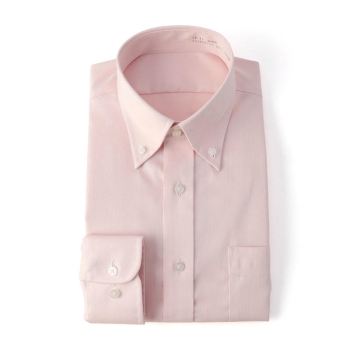 サスビズ　なめらかプレミアムシャツ　ピンクボダンダウン（レギュラーシルエット）