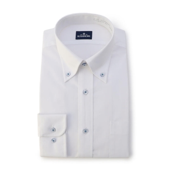 ＲＵＳＨ　ＭＯＲＥ１　形態安定ドレスシャツ　白ボタンダウン　（レギュラーシルエット）