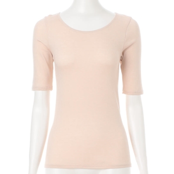 セブンプレミアムライフスタイル　ボディヒーター　着た瞬間から暖かい　５分袖シャツ