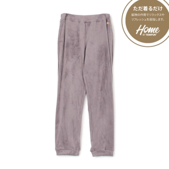 婦人 Home by TEMPUR ベロア　ボトム　バックポケット付き