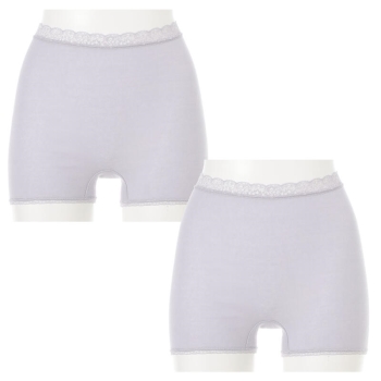 Ｇｒａｃｅｆｕｌ Ｄａｙｓ ぐーんと伸びておしりを包み込む １分丈ショーツ ２枚組＜はきこみ丈ふかめ＞