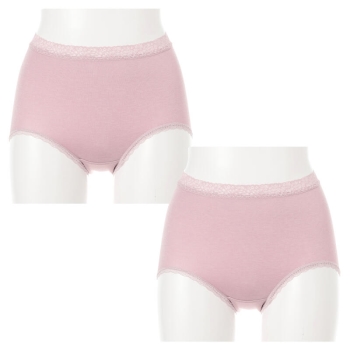 【ピンクＭサイズのみ】Graceful Daus はいた瞬間から暖かい裏起毛ショーツ　２枚組＜はきこみ丈ふかめ＞