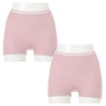 ＧｒａｃｅｆｕｌＤａｙｓ　はいた瞬間から暖かい　裏起毛１分丈ショーツ　２枚組＜はきこみ丈ふかめ＞