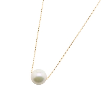 Ｋ１０　イエローゴールド　パールネックレス