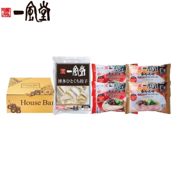 【お歳暮】博多一風堂　とんこつラーメンと博多ひとくち餃子　Ｂ２９－５