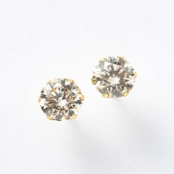 Ｋ１８　イエローゴールド　０．２ｃｔ　ピアス