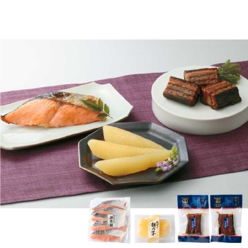 【お歳暮】新巻鮭・数の子・北海巻北の美味バラエティギフト　ＫＢＶ－４