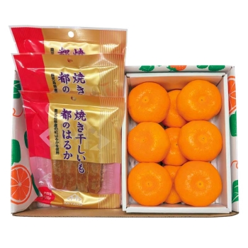 【お歳暮】焼き干しいも（紅はるか）＆夢未来みかん　Ｂ１４－７