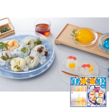【お中元】三輪そうめん小西・京竹風庵　みわの虹＆涼菓子詰合せ　ＲＴＮ－３２ＡＷ