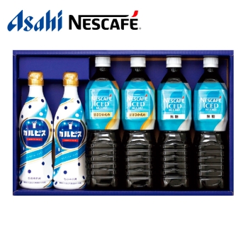 【お中元】　アサヒ飲料・ネスカフェアイスブレンド＆カルピスＣＰＮ－３０Ｐ