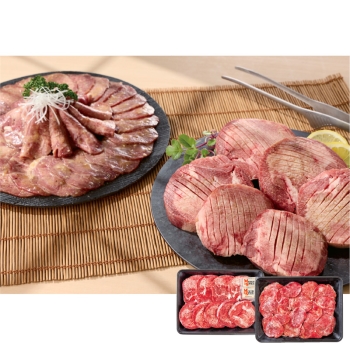 【お中元】牛タンセット（厚切・味付）合計１．１ｋｇ　Ｃ５－３
