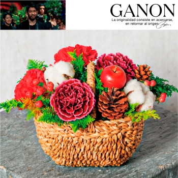 【お歳暮】ＧＡＮＯＮ　ＦＬＯＲＩＳＴバスケット ＧＢ－ＧＦ