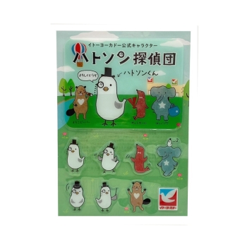 ハトソン探偵団ぷっくりシール