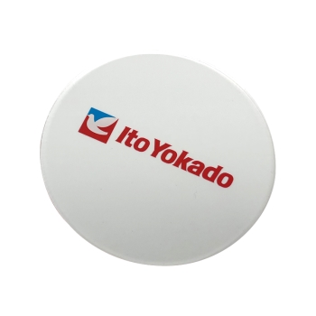 アクリルコースター 円形ハトロゴヨコ英字