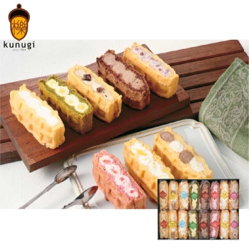【お歳暮】櫟　ｋｕｎｕｇｉ　ワッフルアソート１６　２５ＭＹＡＢ