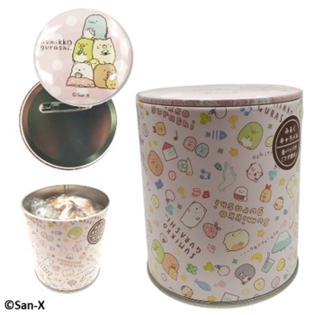 モック　キャラメルバッジ缶　すみっコぐらし　１０粒