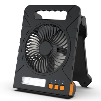 ソーラー扇風機ライト　ＨＨ－１７６６　ブラック