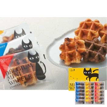 【お歳暮】イーペルの猫祭りベルギーミニワッフル　ＹＪ－ＢＷＷ