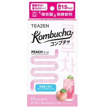 ＴＥＡＺＥＮ　コンブチャ　ピーチ　５ｇｘ１０本