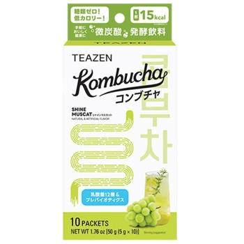ＴＥＡＺＥＮ　コンブチャ　シャインマスカット５ｇｘ１０本