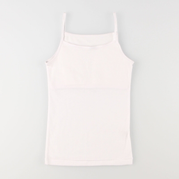 セブンプレミアムライフスタイル　女児ハーフトップ一体型ブラインキャミソール