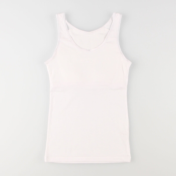 セブンプレミアムライフスタイル　女児ハーフトップ一体型ブラインタンクトップ