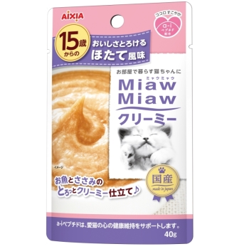 ＭｉａｗＭｉａｗクリーミー　１５歳ほたて風味４０ｇ