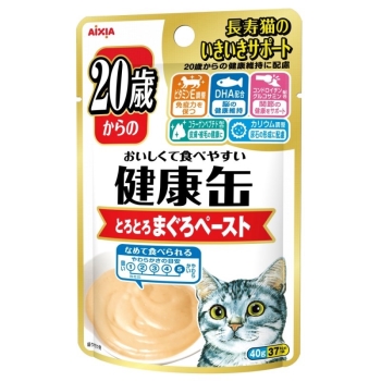 アイシア 健康缶パウチ 20歳まぐろペースト40g: ヘルス