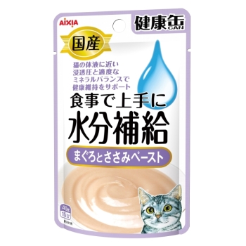 国産健康缶パウチ　水分補給まぐろとささみペースト４０ｇ