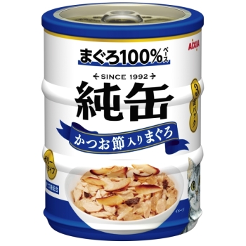 純缶ミニ３Ｐ　かつお節入りまぐろ６５ｇ×３