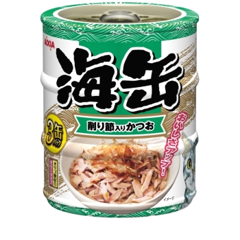海缶ミニ３Ｐ　削り節入りかつお６０ｇ×３