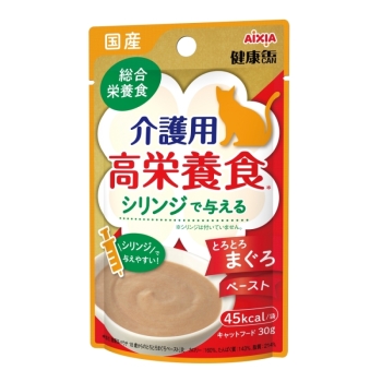 国産健康缶パウチ　介護用高栄養食シリンジで与えるとろとろまぐろペースト３０ｇ