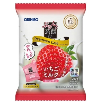 ぷるんと蒟蒻ゼリー　プレミアムカフェ　いちごミルク