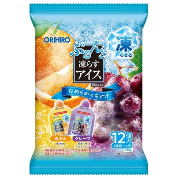 ぷるんと凍らすアイス　みかん＋グレープ