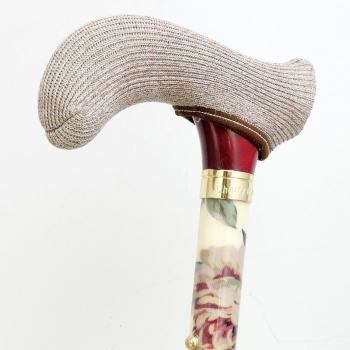 ステッキーな杖カバー ブラウン