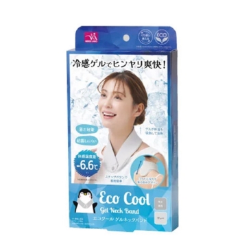エコクール　ゲルネックバンド　ライトグレー
