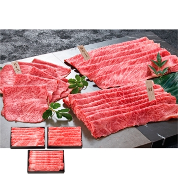 【お歳暮】松阪牛　すき焼き用食べ比べセット ＭＺＧＳ３