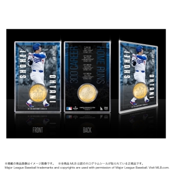 ドジャース大谷翔平MLB通算300本塁打達成記念コインカード