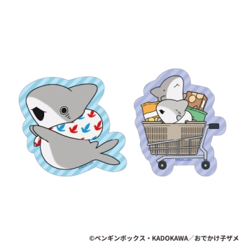 ダイカットステッカーセット　子ザメ＆ベビー子ザメ