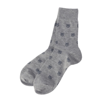 Ｋｅｎｔ　総ケントロゴ柄　クルー丈ソックス