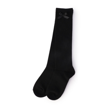 女児　サイドリボン　ハイソックス