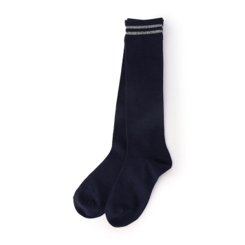 女児　ラメライン　ハイソックス