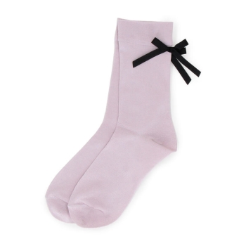 女児　Ｑｕｉｙｏｍｉｍｉ　バックリボンクルー丈ソックス