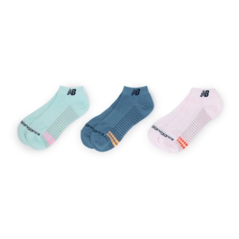レディース　ニューバランス　足底ラインスニーカー丈ソックス　３足組